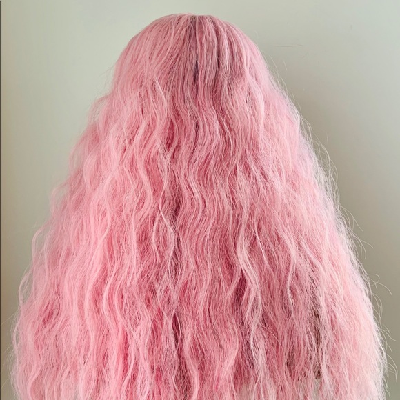 “Put On & Go” Pink iSynthetic Wig with Bangs for Events 💕 NO FURTHER DISCOUNT - Picture 11 of 11